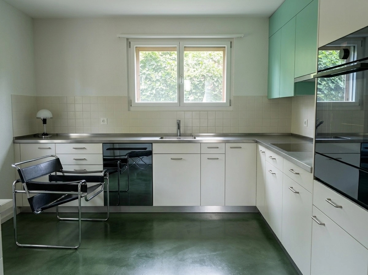 Design d'intérieur en style Bauhaus — Salon par GenRoom AI