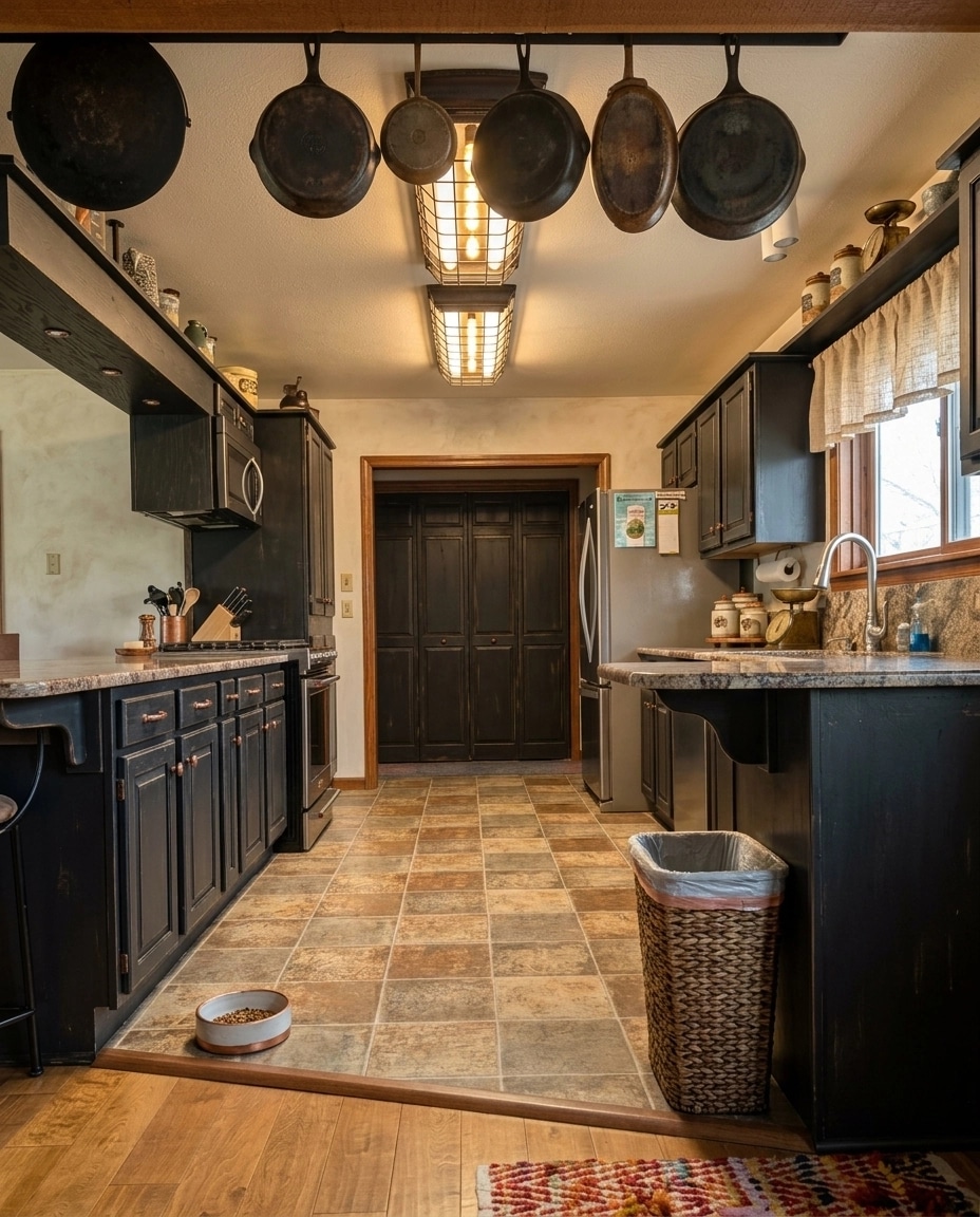 Kitchen interior in Rustic style — photo by GenRoom AI