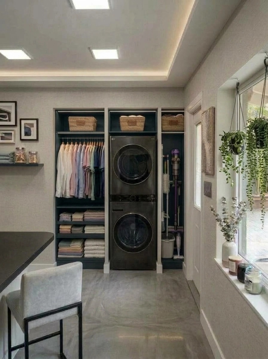 Interior design in Contemporary style — laundry by GenRoom AI
