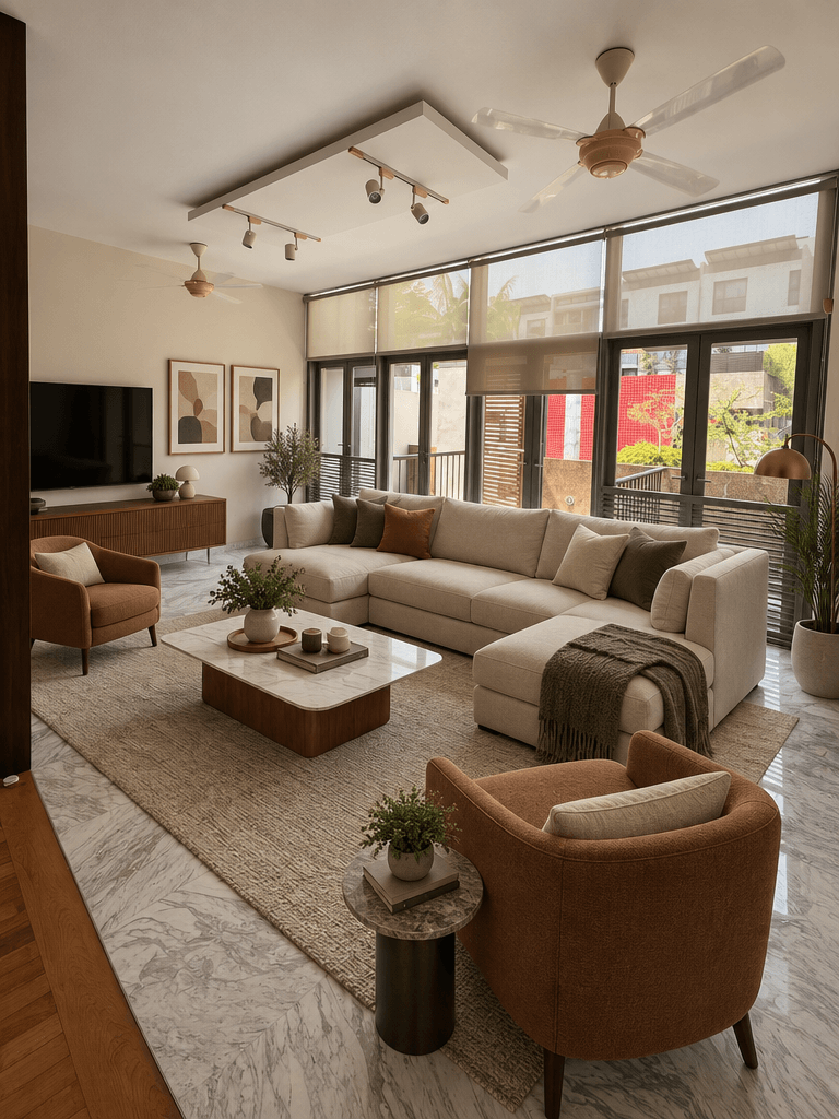 Interior design in Contemporary style — Living Room by GenRoom AI