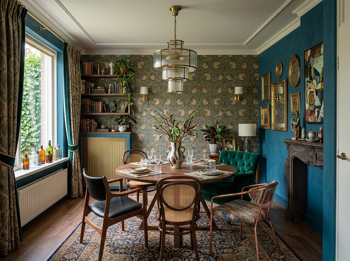 Interior design in Eclectic style — dining_room by GenRoom AI