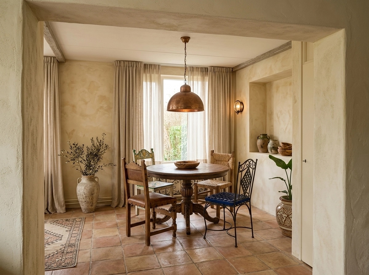Interior design in Mediterranean style — dining_room by GenRoom AI