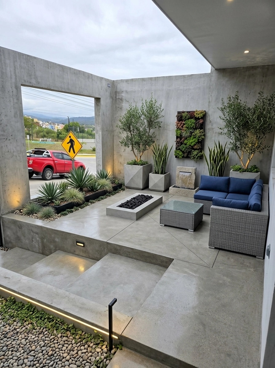 Landscape design in Contemporary Yard style — Yard by GenRoom AI