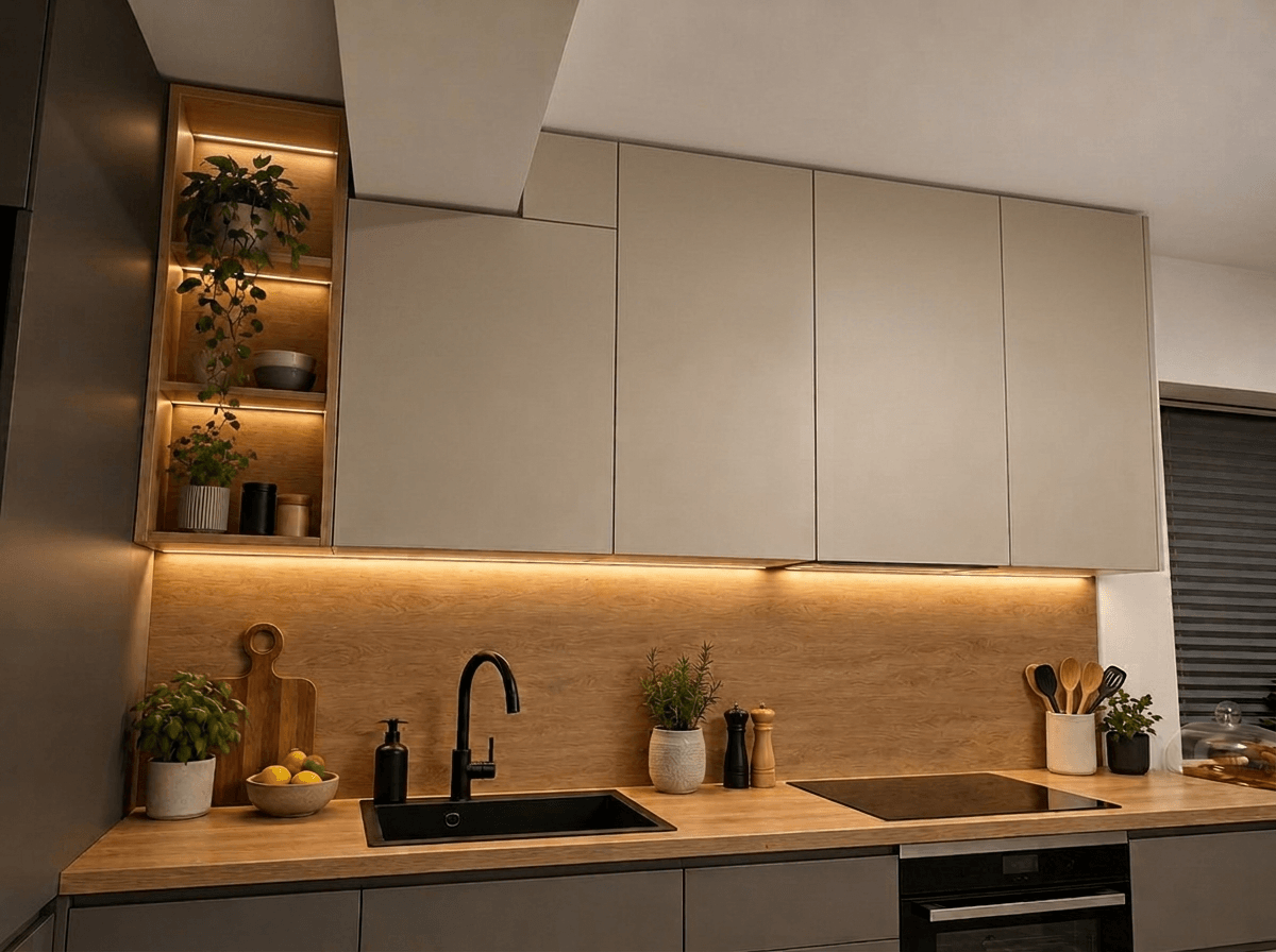 Contemporary Kitchen design — interior photo by GenRoom AI