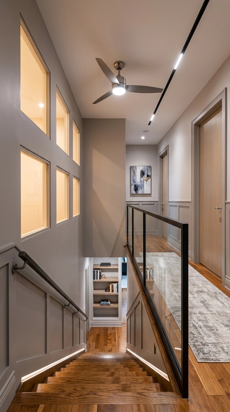 Hallway interior in Contemporary style — photo by GenRoom AI