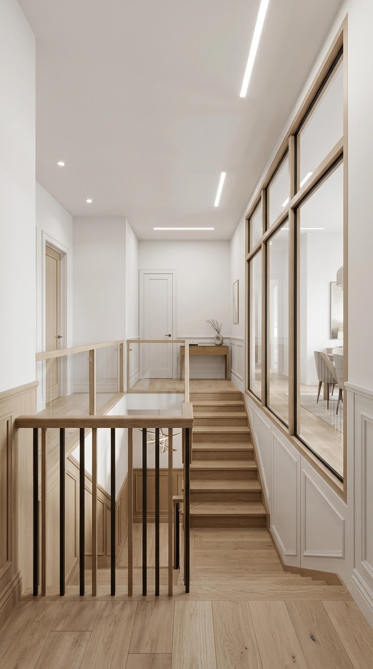 Hallway interior in Scandinavian style — photo by GenRoom AI