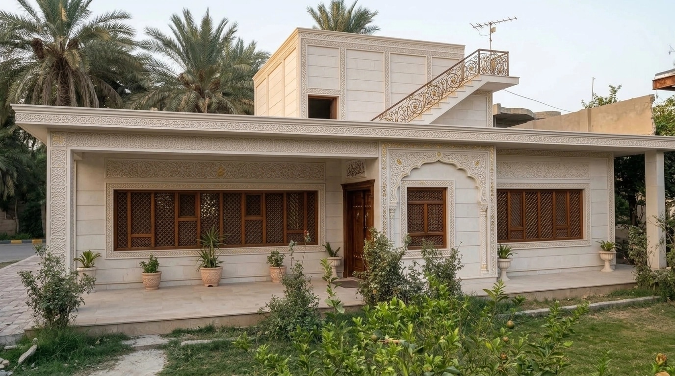 Arabian Facade Facade design — facade photo by GenRoom AI
