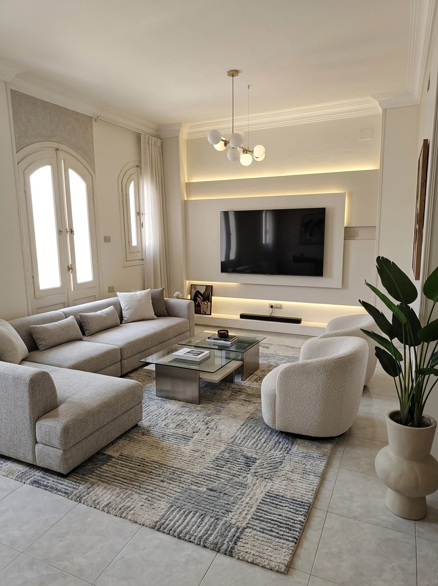 Interior design in Contemporary style — Living Room by GenRoom AI