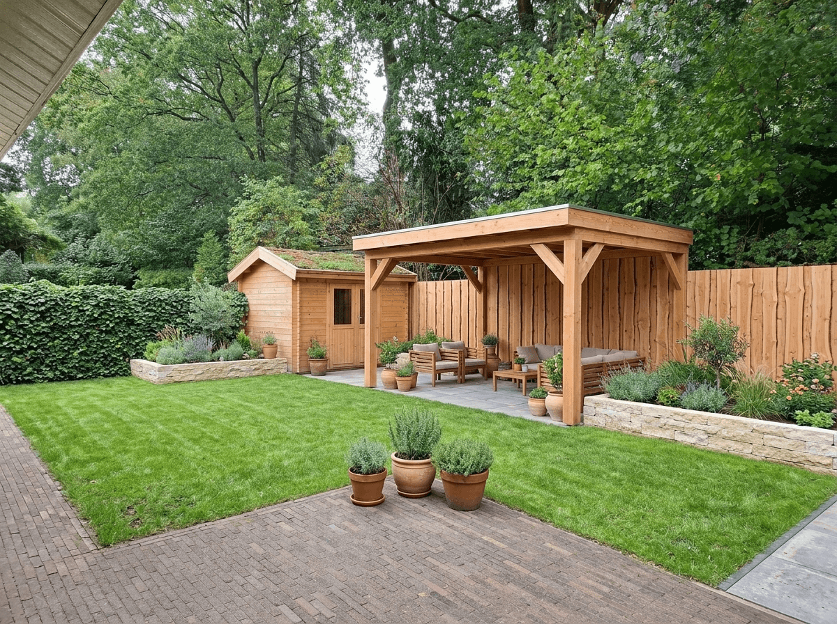 Landscape design in Mediterranean Yard style — Yard by GenRoom AI
