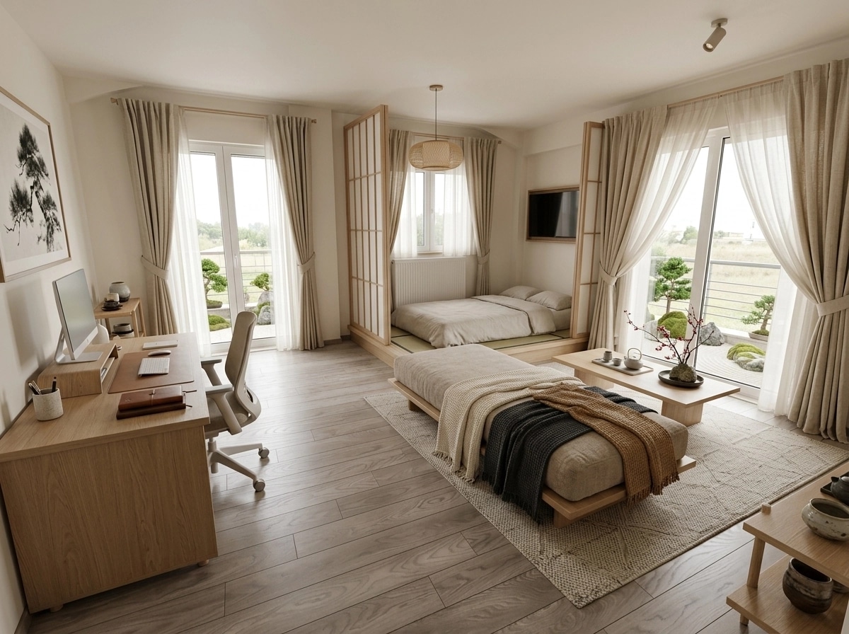 Design de interiores em estilo Japandi — other por GenRoom AI