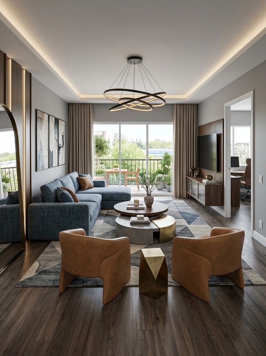 Interior design in Contemporary style — Living Room by GenRoom AI