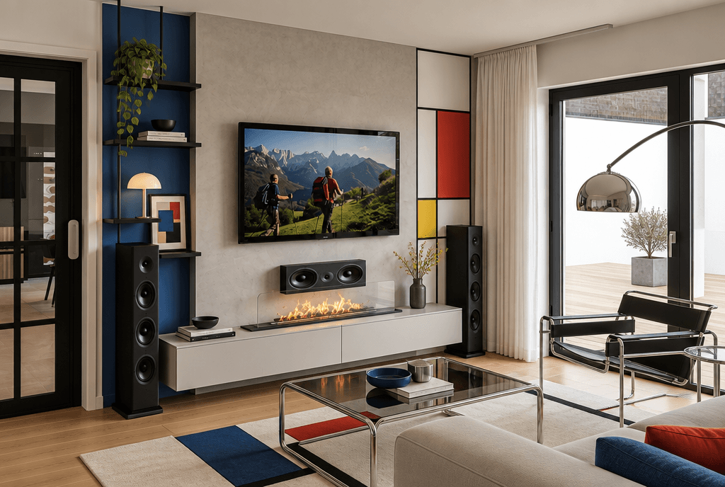 Interior design in Bauhaus style — Living Room by GenRoom AI