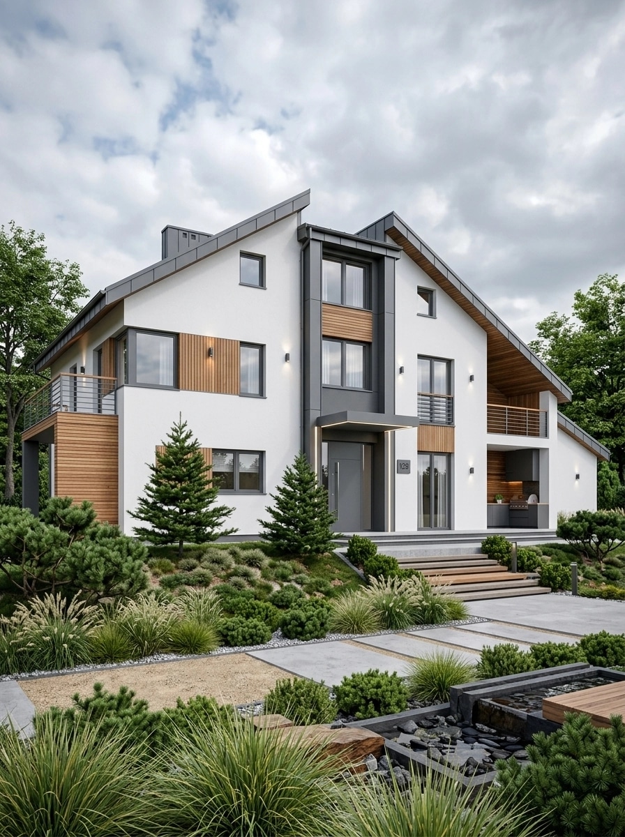 Contemporary Facade Facade design — facade photo by GenRoom AI