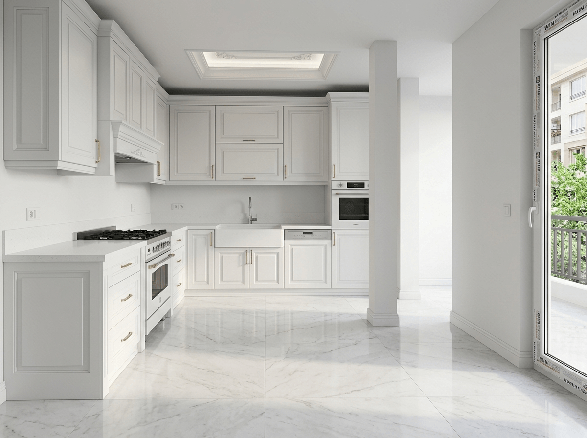 Neoclassic Mutfak design — interior photo by GenRoom AI