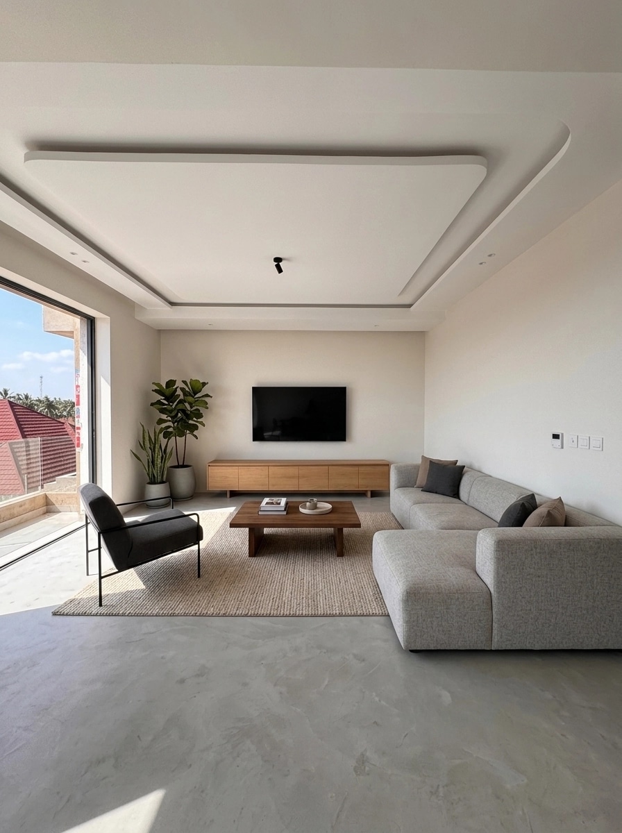 Interior design in Minimalism style — Living Room by GenRoom AI