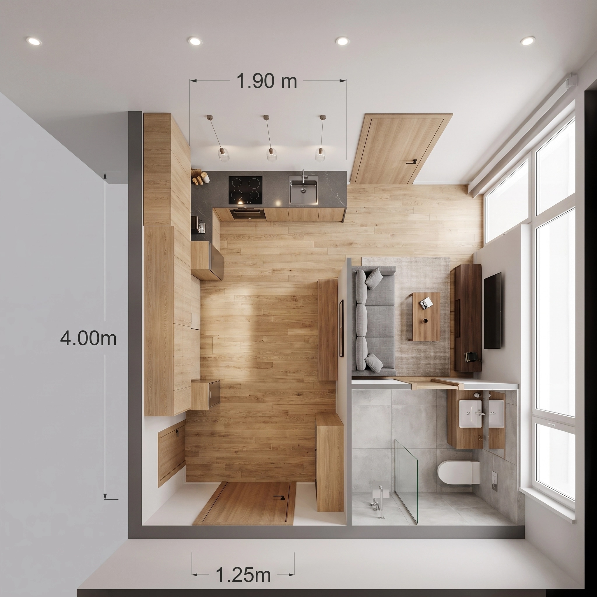 Interior design in Contemporary style — Living Room by GenRoom AI