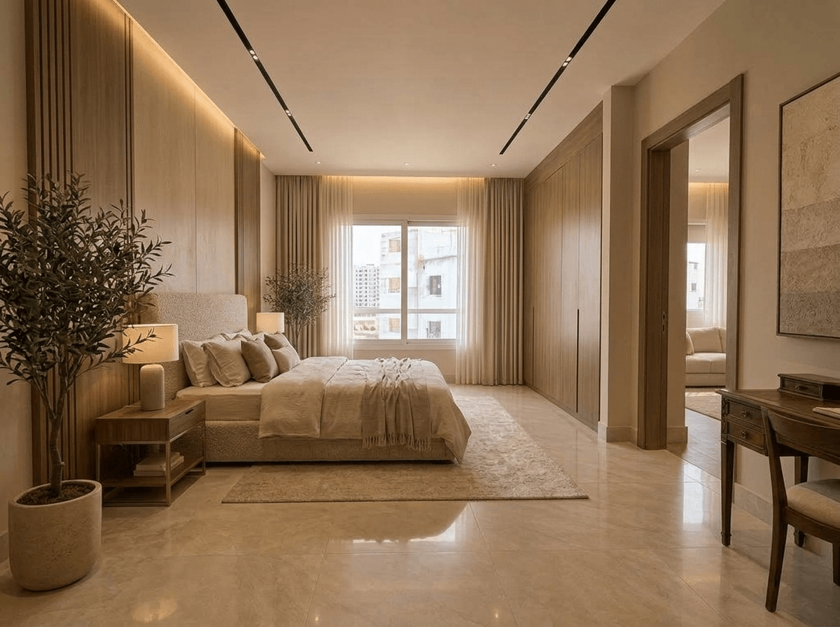 Minimalism Living Room design — interior photo by GenRoom AI