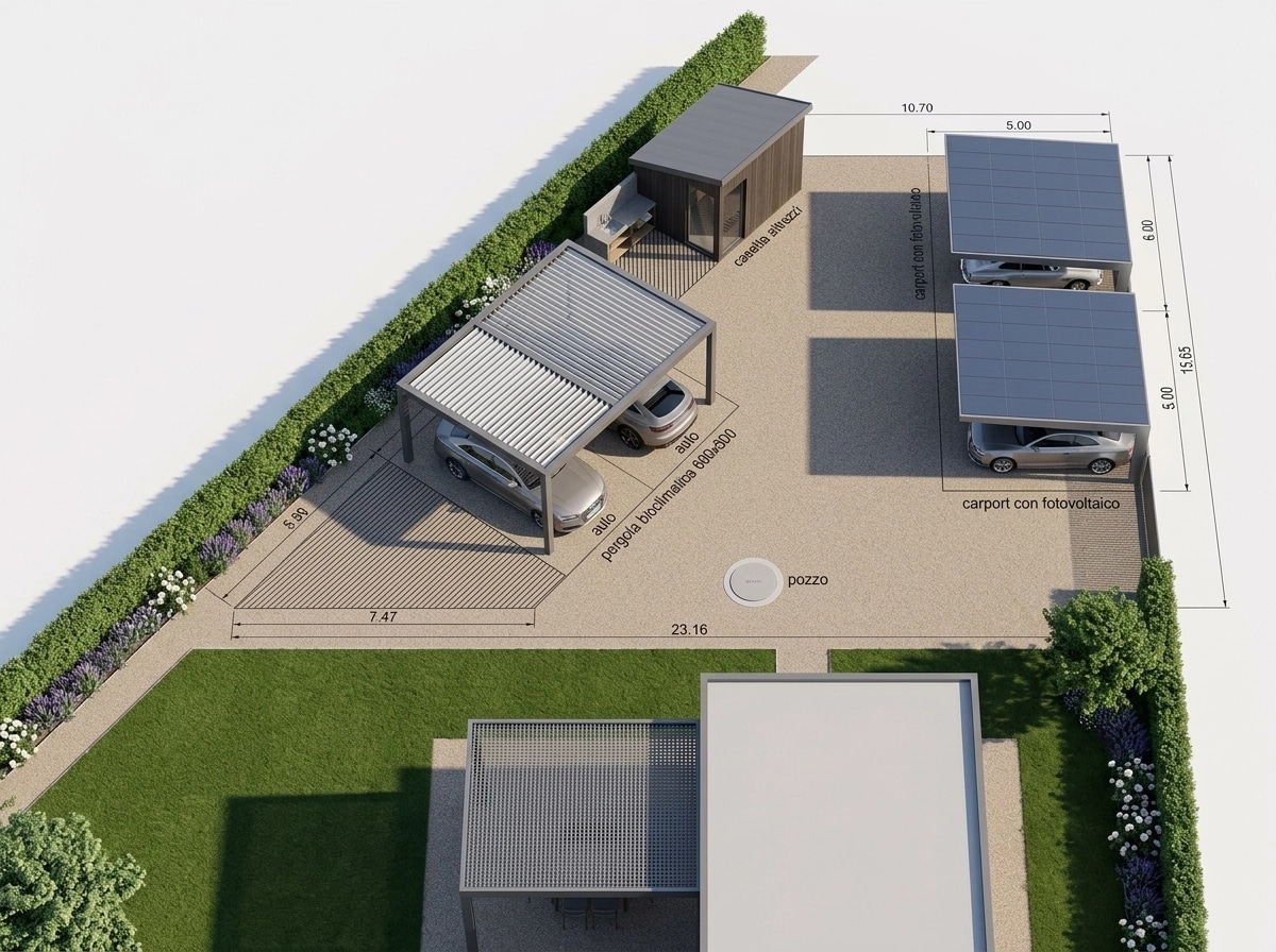 Landscape design in Minimalist Yard style — Yard by GenRoom AI