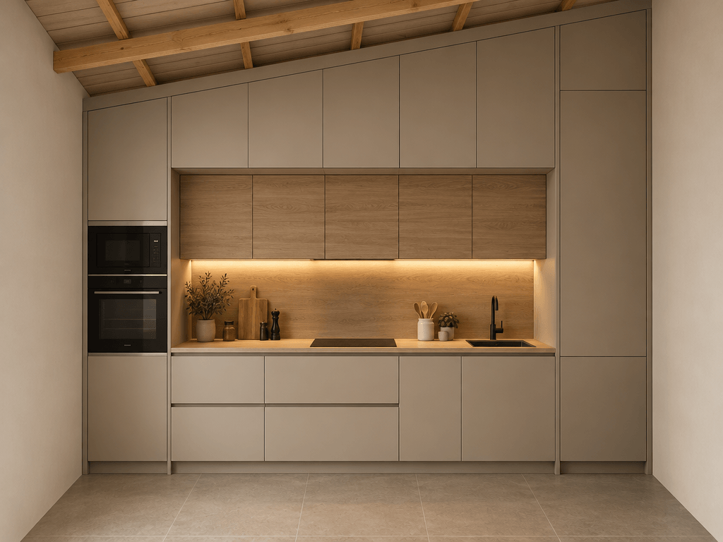Minimalism Kitchen design — interior photo by GenRoom AI