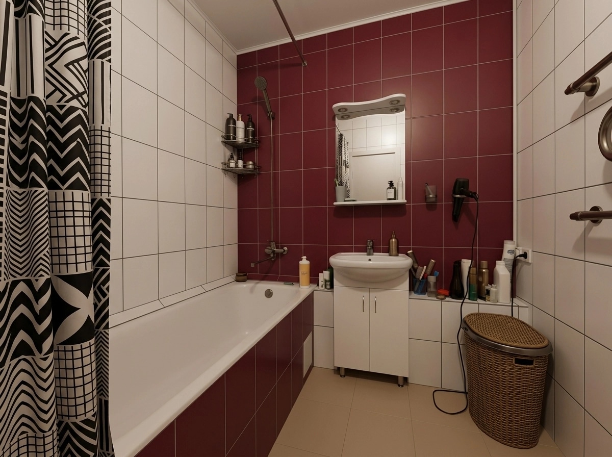 Bathroom interior in Minimalism style — photo by GenRoom AI