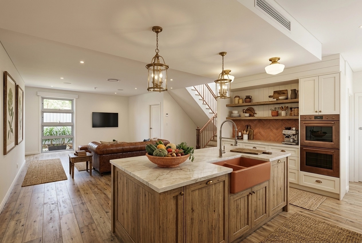 Modern Farmhouse Kitchen design — interior photo by GenRoom AI