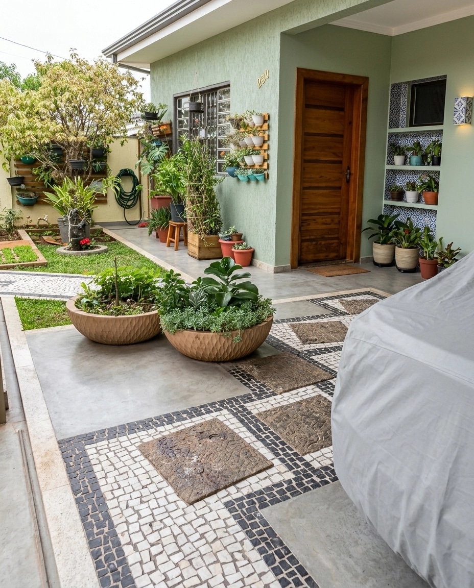 Interior design in Portuguese Modern style — garage by GenRoom AI