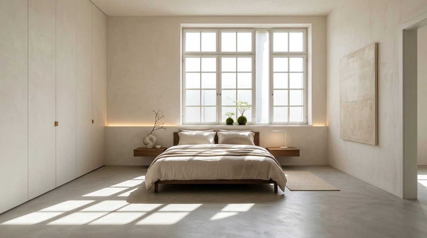 Minimalism Bedroom design — interior photo by GenRoom AI