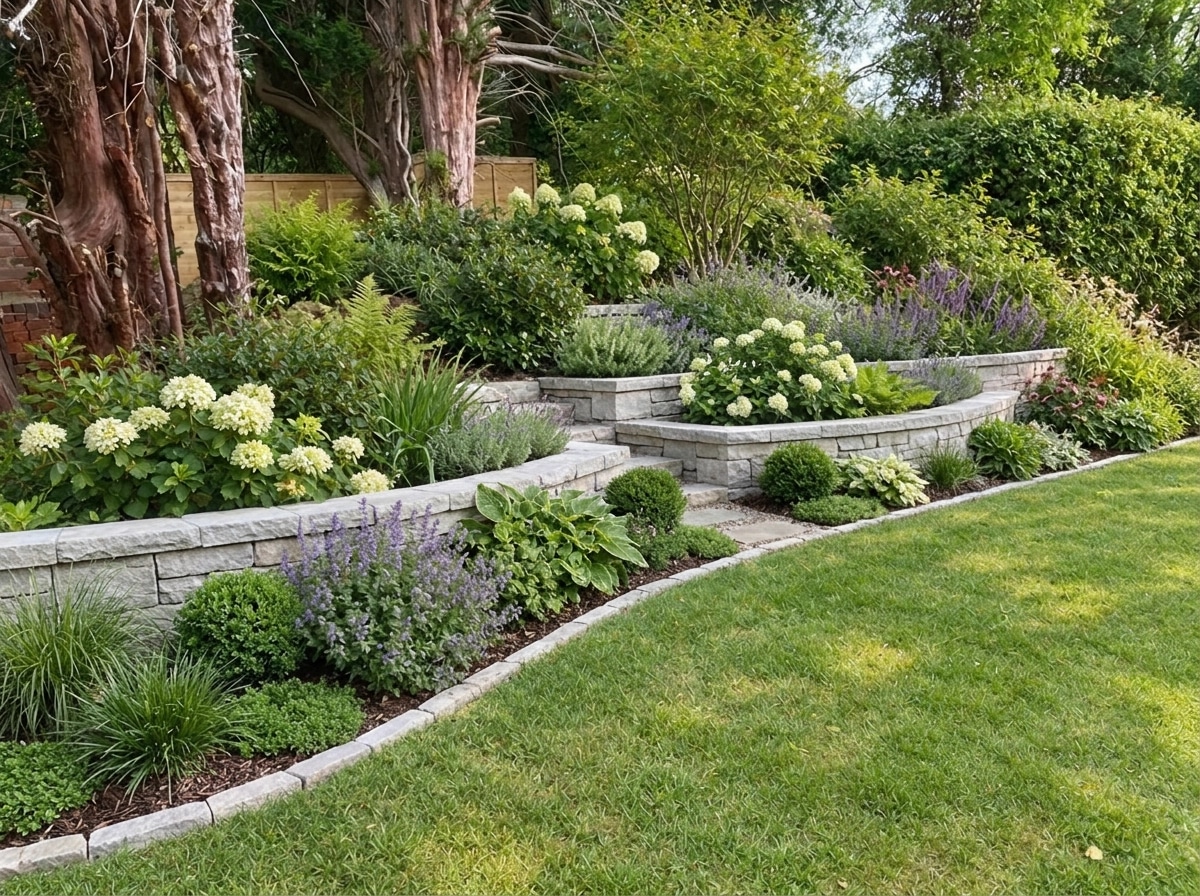 Landscape design in English Cottage Garden style — Yard by GenRoom AI