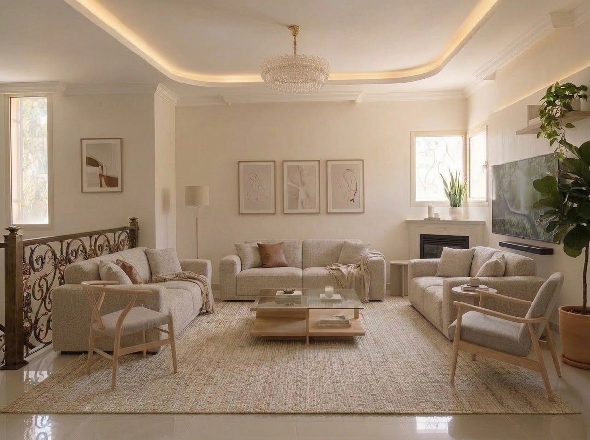 Scandinavian Living Room design — interior photo by GenRoom AI