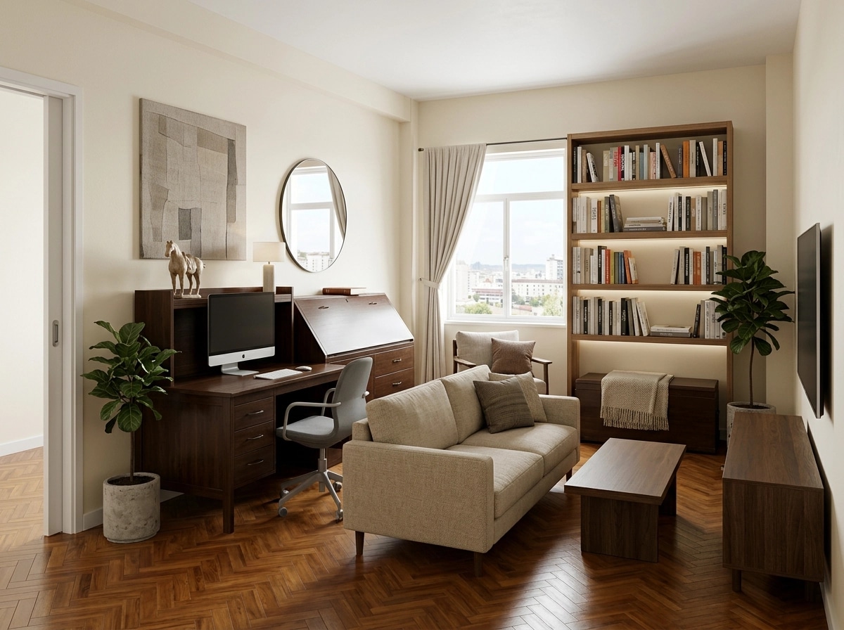 Interior design in Minimalism style — Living Room by GenRoom AI