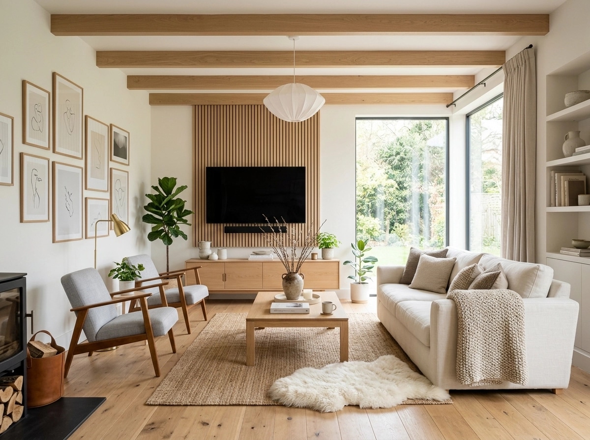 Interior design in Scandinavian style — Living Room by GenRoom AI