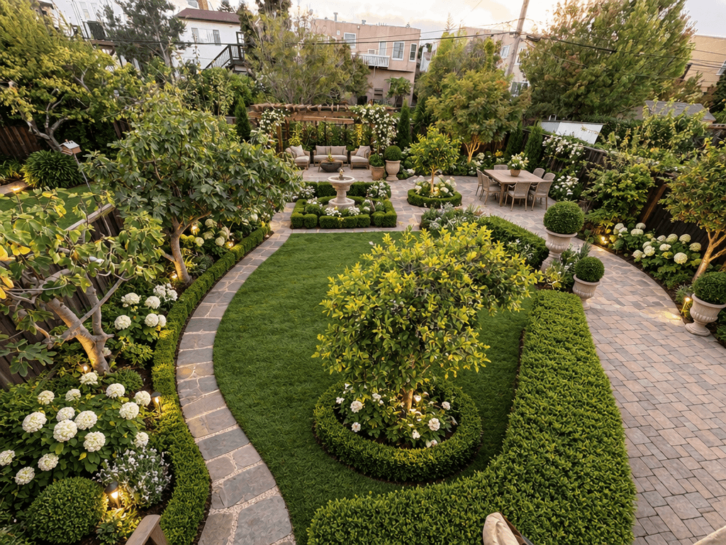 Classic Garden Yard design — yard photo by GenRoom AI