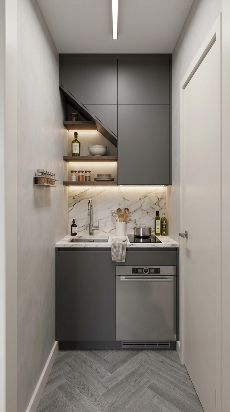 Interior design in Contemporary style — Kitchen by GenRoom AI