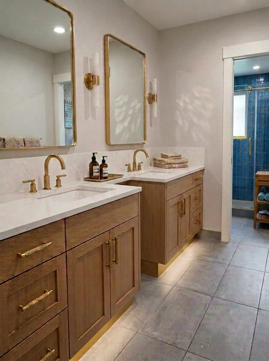 Interior design in Modern Farmhouse style — Bathroom by GenRoom AI