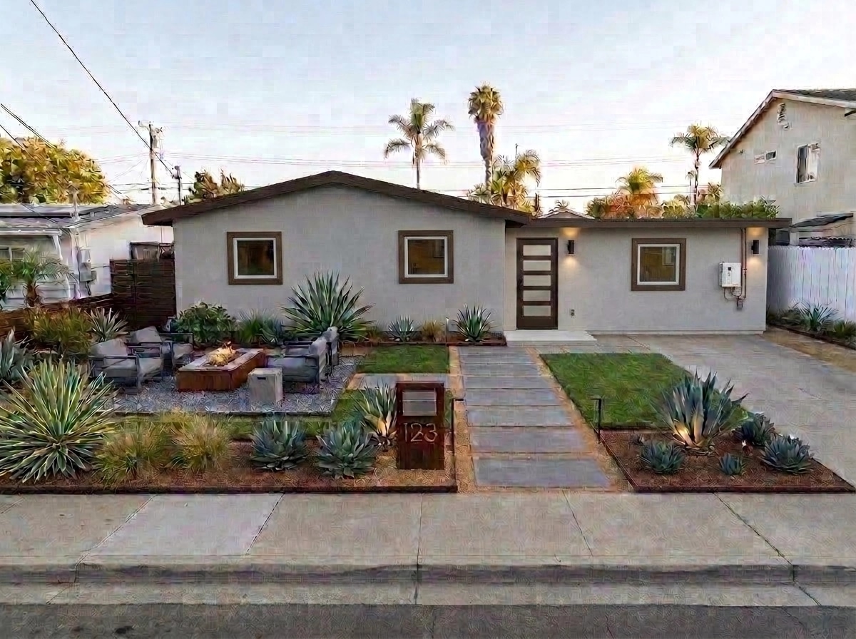 Landscape design in Contemporary Yard style — Yard by GenRoom AI
