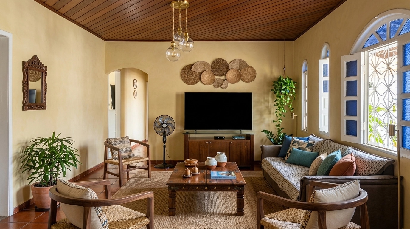 Interior design in Mediterranean style — Living Room by GenRoom AI