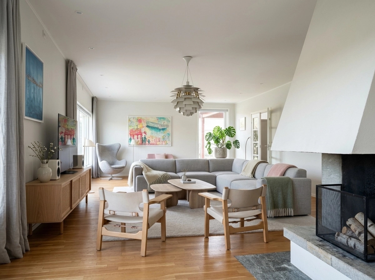 Scandinavian Living Room design — interior photo by GenRoom AI