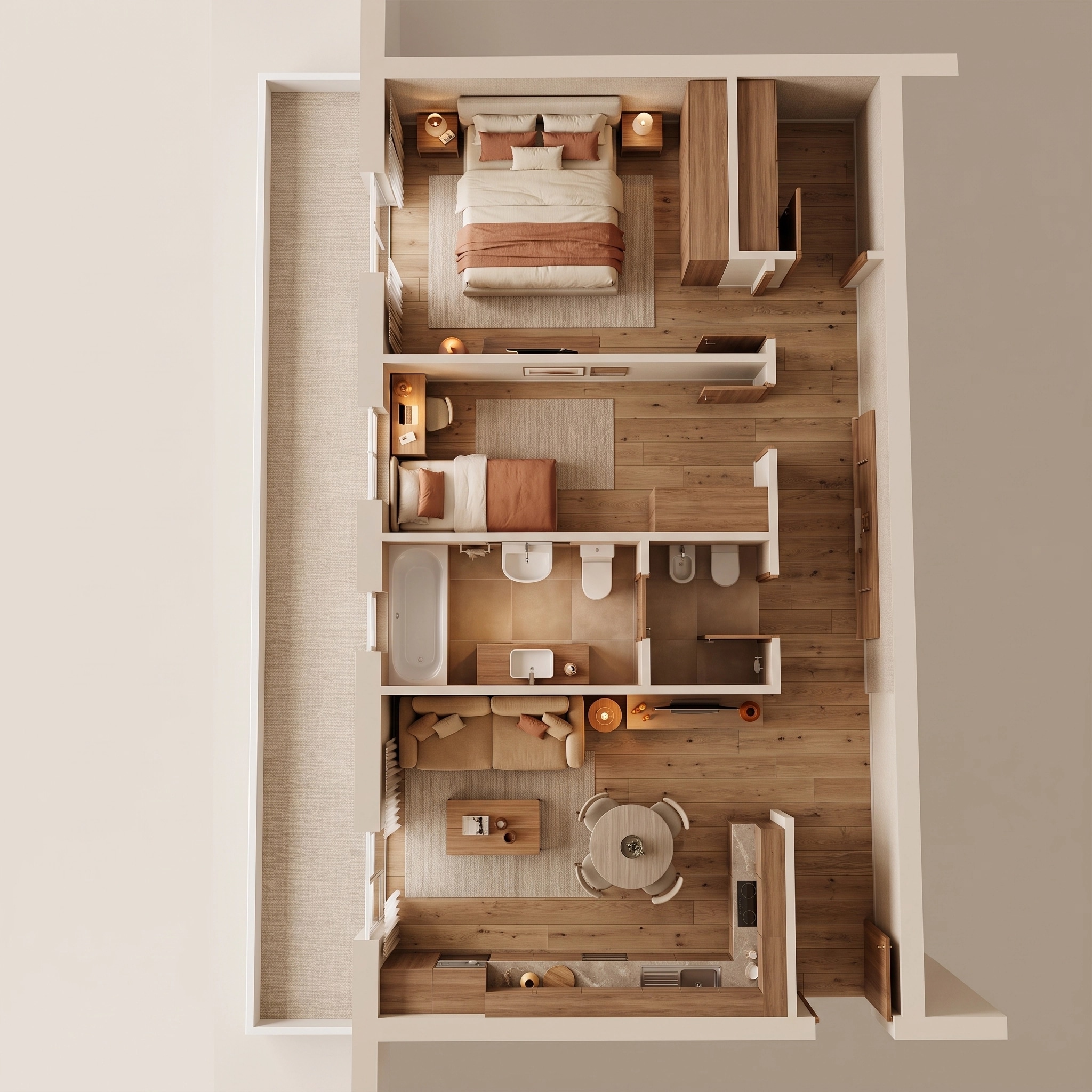Interior design in Contemporary style — Living Room by GenRoom AI