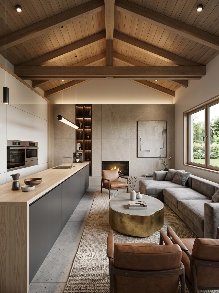 Interior design in Contemporary style — Living Room by GenRoom AI