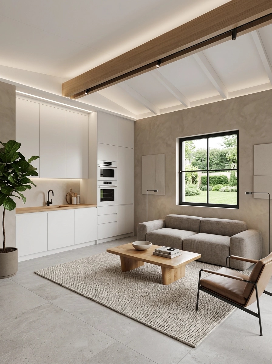 Interior design in Minimalism style — Living Room by GenRoom AI