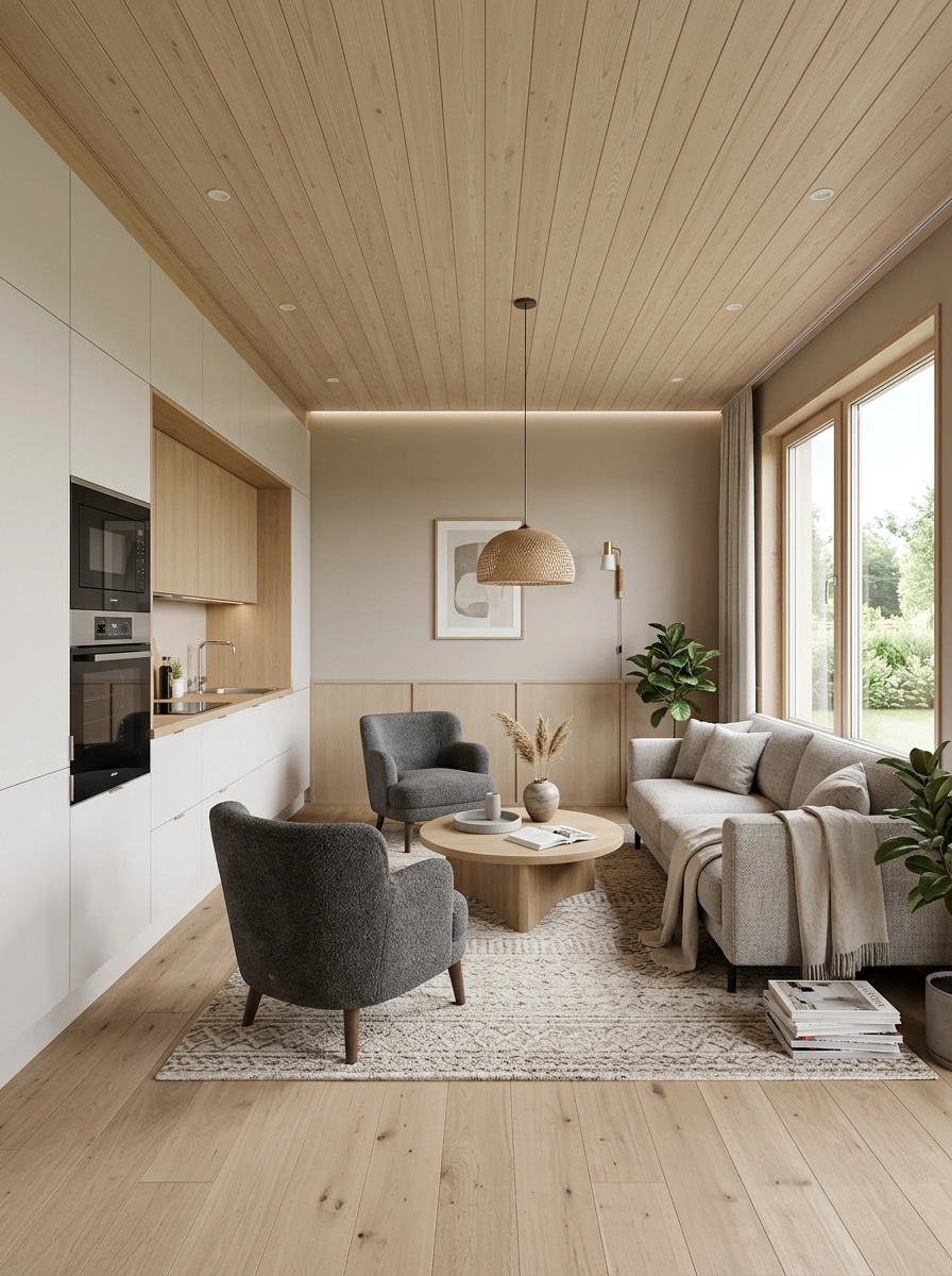 Scandinavian Living Room design — interior photo by GenRoom AI