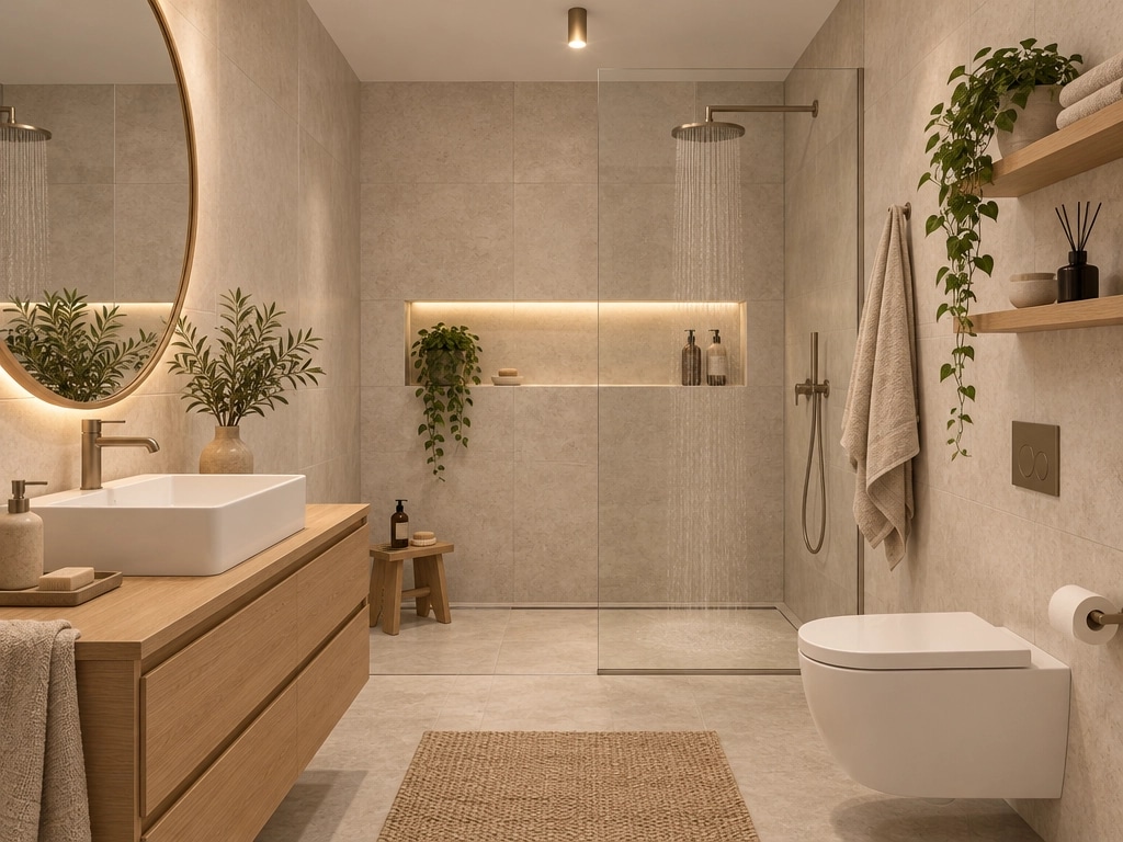 Interior design in Scandinavian style — Bathroom by GenRoom AI