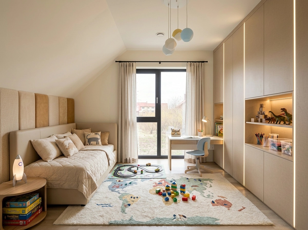 Interior design in Contemporary style — Kids Room by GenRoom AI