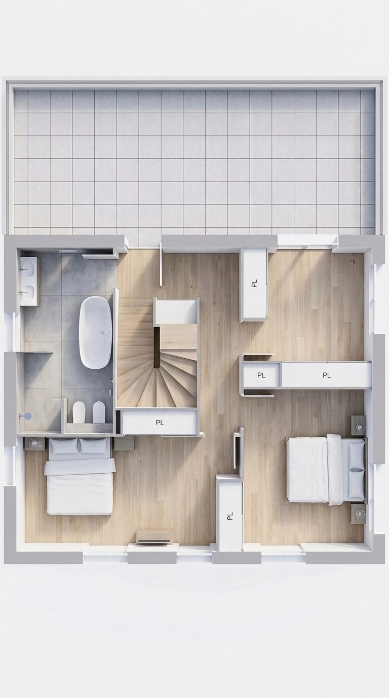 Minimalism Living Room design — interior photo by GenRoom AI