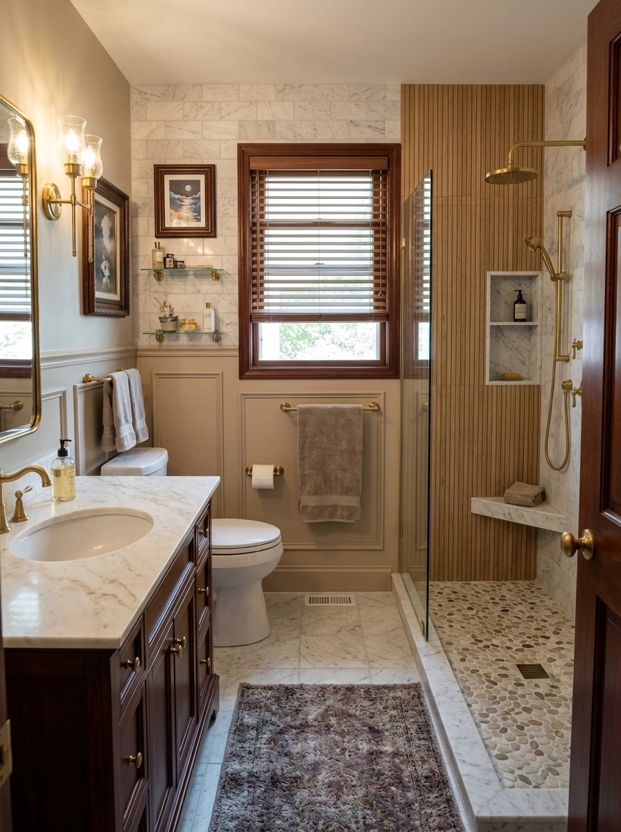 Bathroom interior in Classic style — photo by GenRoom AI