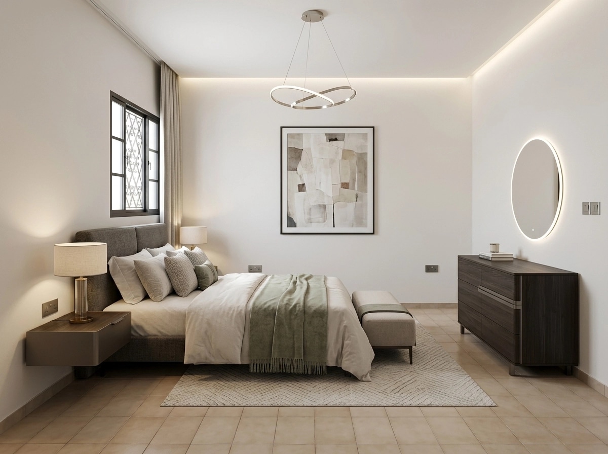 Contemporary Bedroom design — interior photo by GenRoom AI