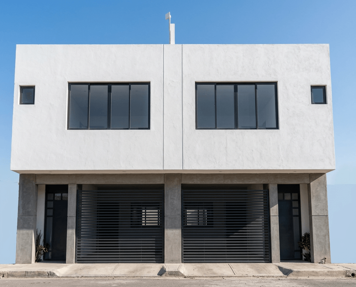 Facade design in no_style style — photo by GenRoom AI