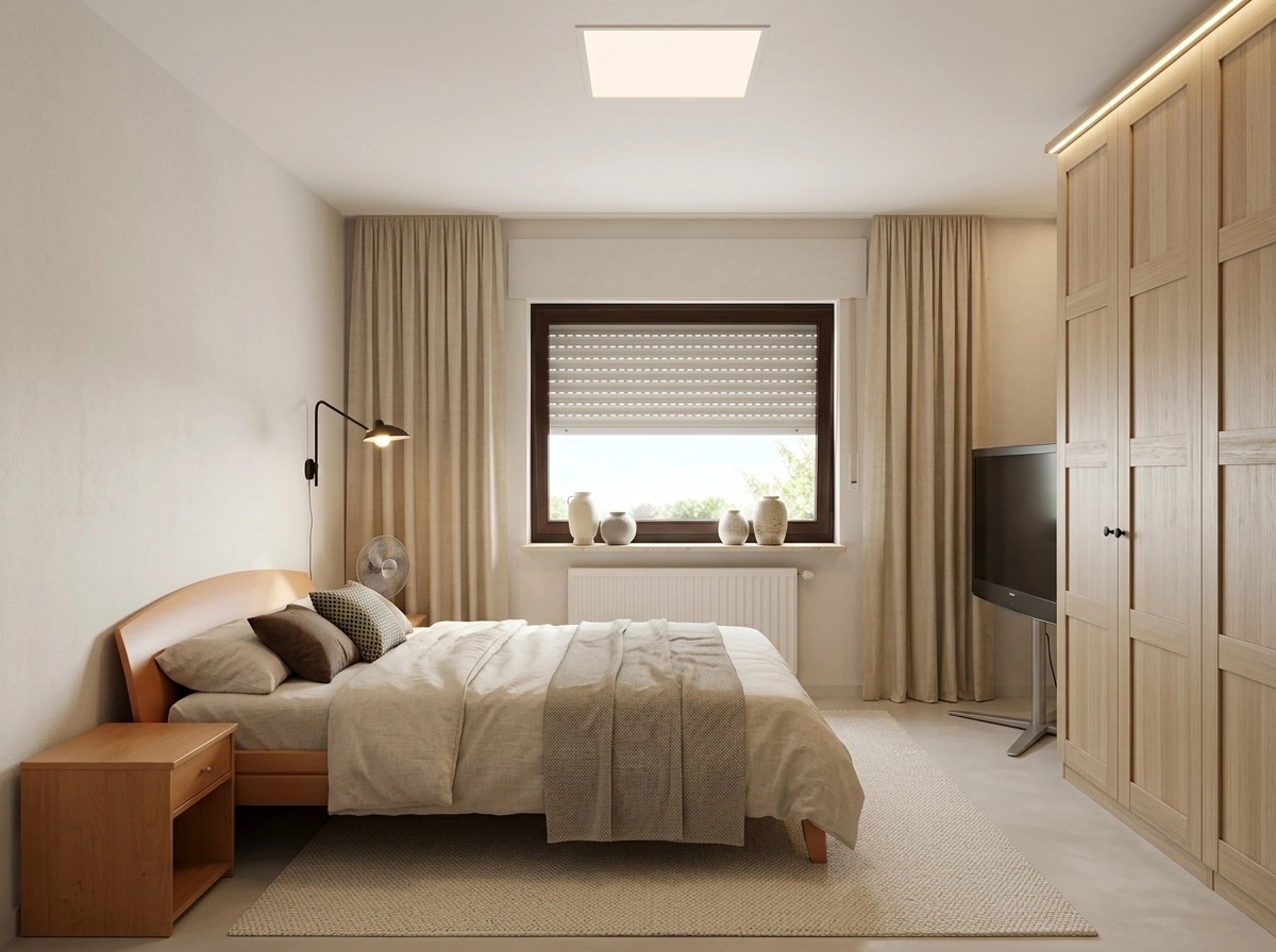 Minimalism Bedroom design — interior photo by GenRoom AI
