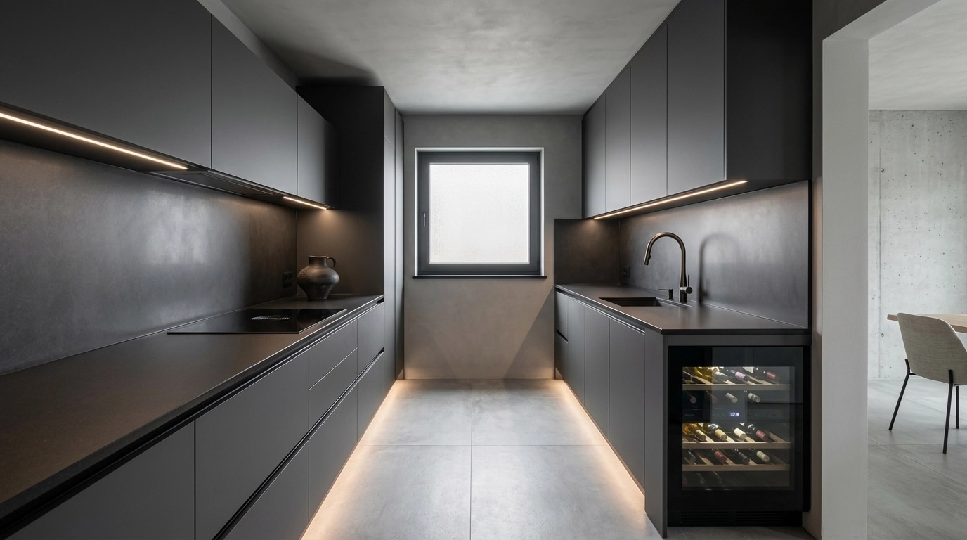 Minimalism Kitchen design — interior photo by GenRoom AI