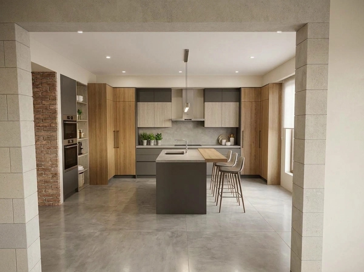 Kitchen interior in no_style style — photo by GenRoom AI